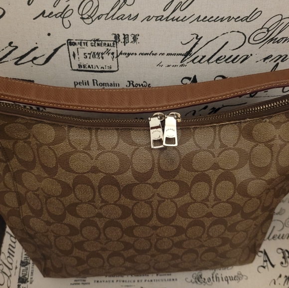 Coach Celeste Convertible Hobo In Signature Coated Canvas - Picture 13 of 16